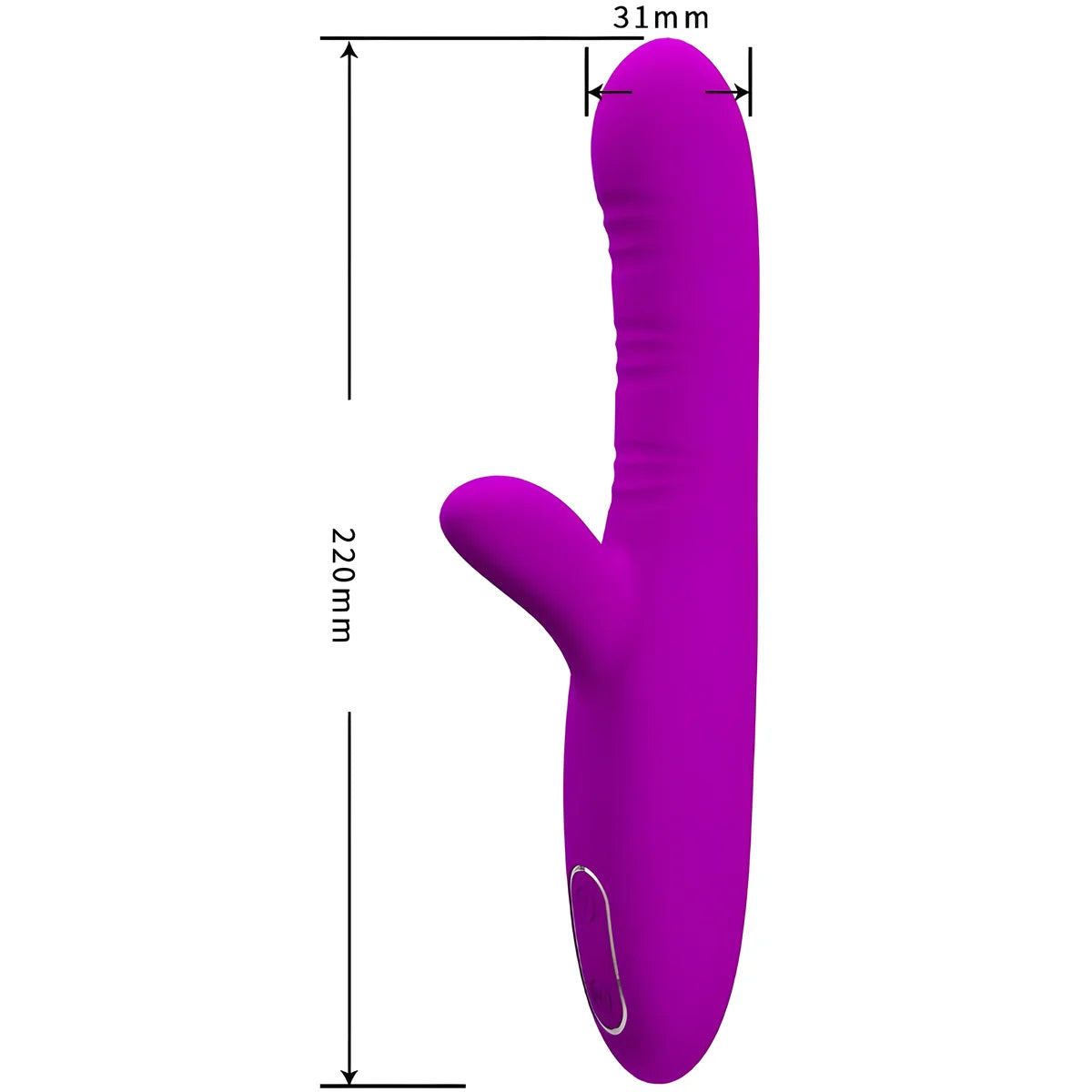 pretty love vibrateur multifonction angelique stimulateur de clitoris violet