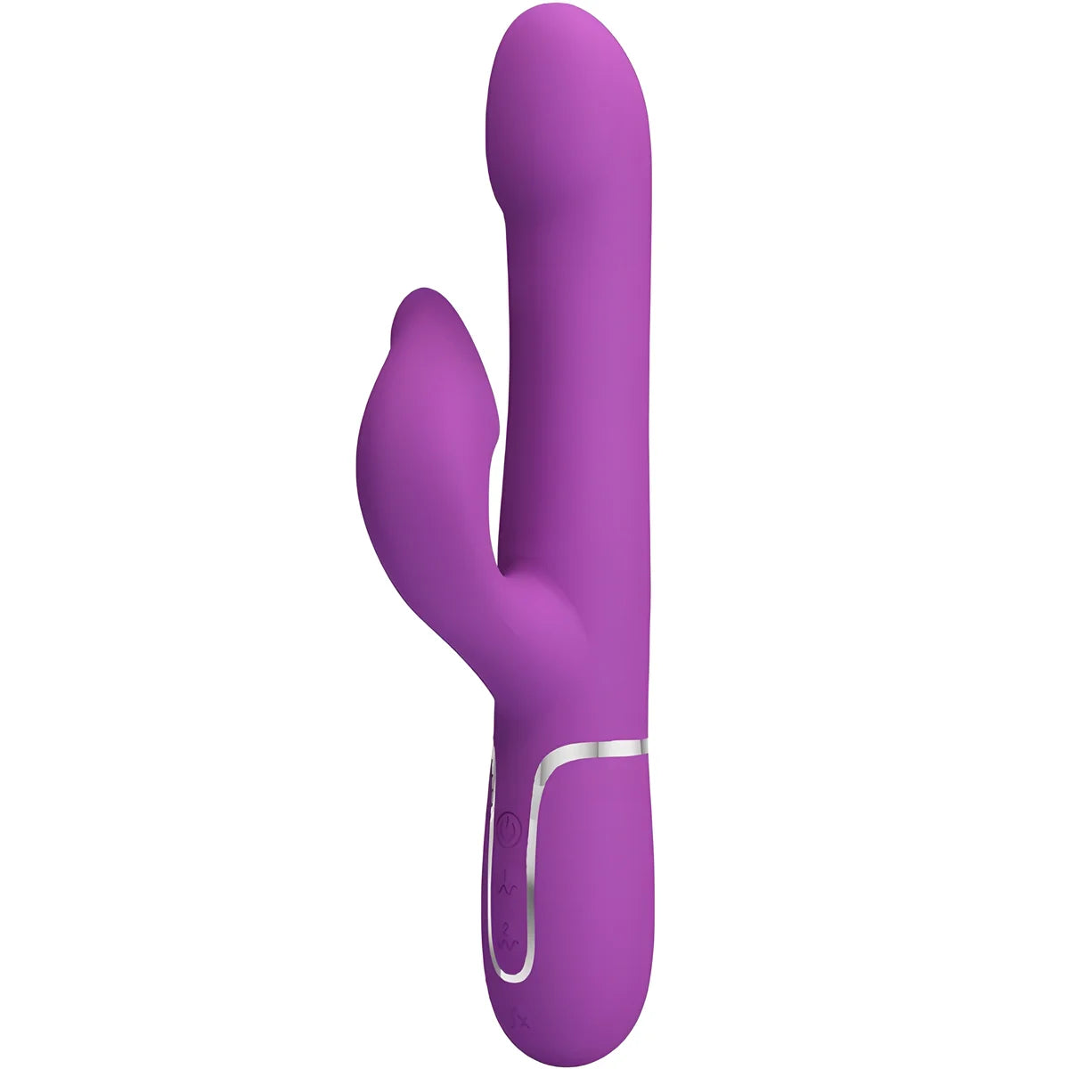 pretty love vibrateur et stimulateur multifonction 4 en 1 violet