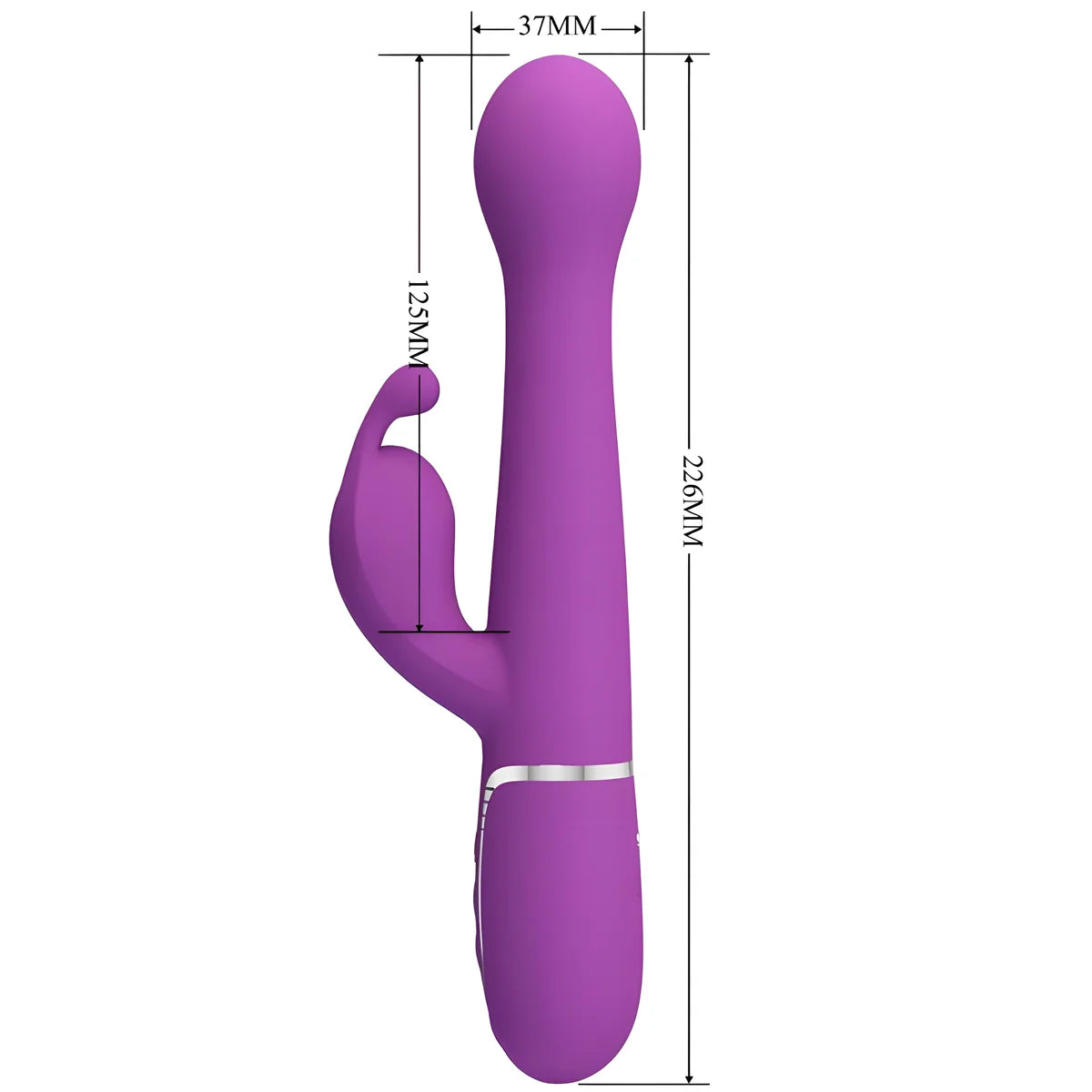 pretty love vibrateur lapin multifonction 3 en 1 dejon violet