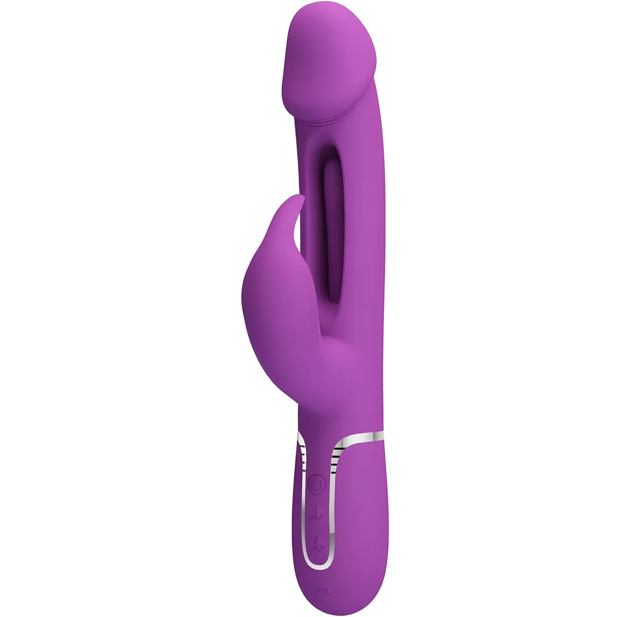 pretty love kampas vibrateur lapin multifonction 3 en 1 violet