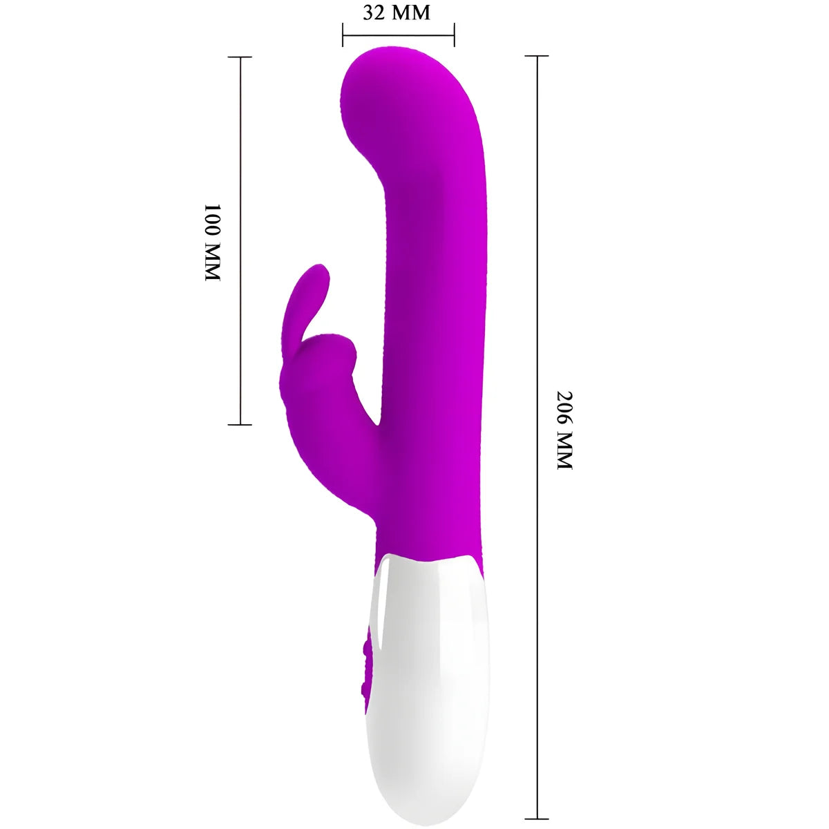 pretty love vibrateur centaure lapin 30 modes de vibration violet