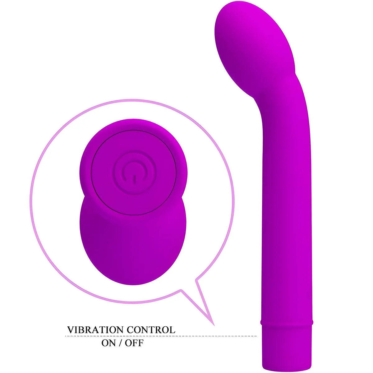 pretty love vibrateur point g logan 10 vibrations violet