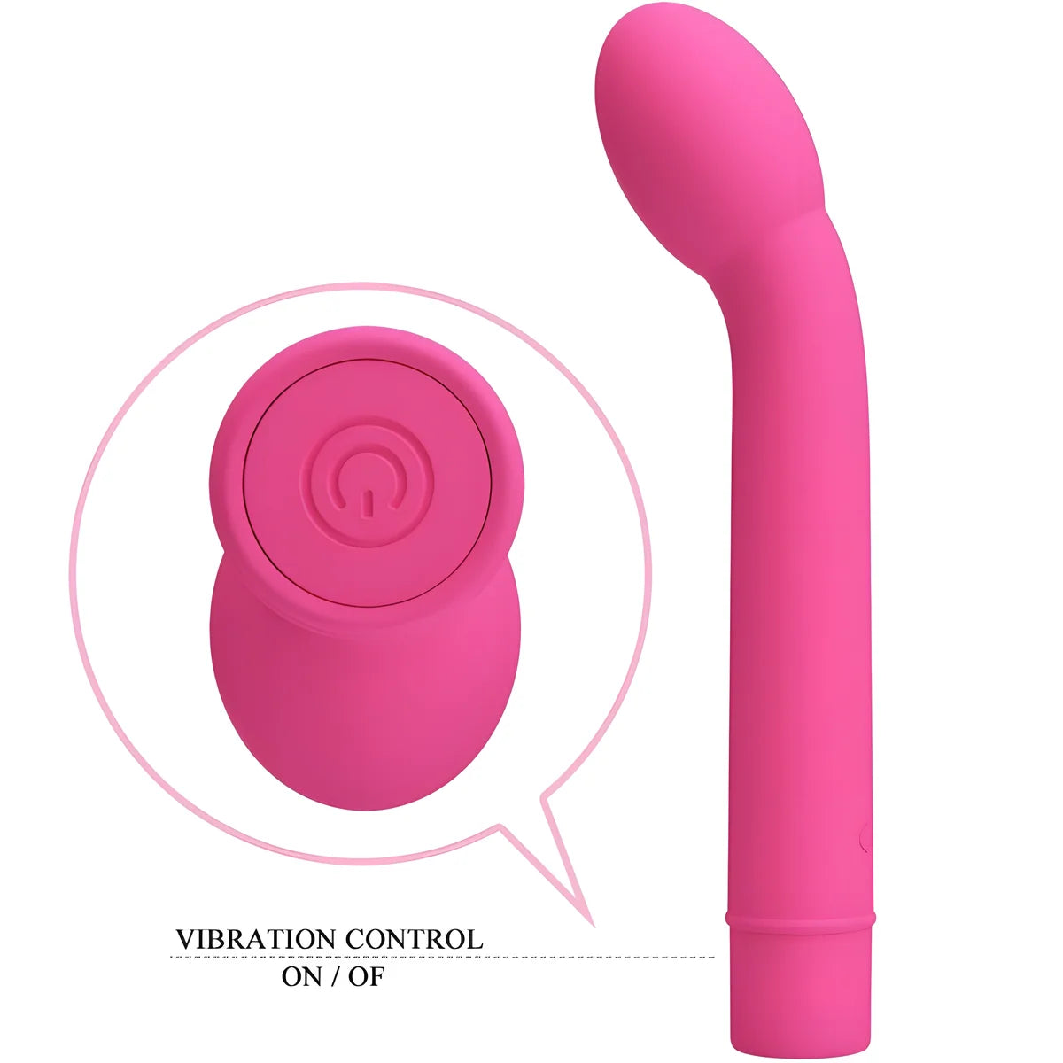 pretty love vibrateur point g logan 10 vibrations rose