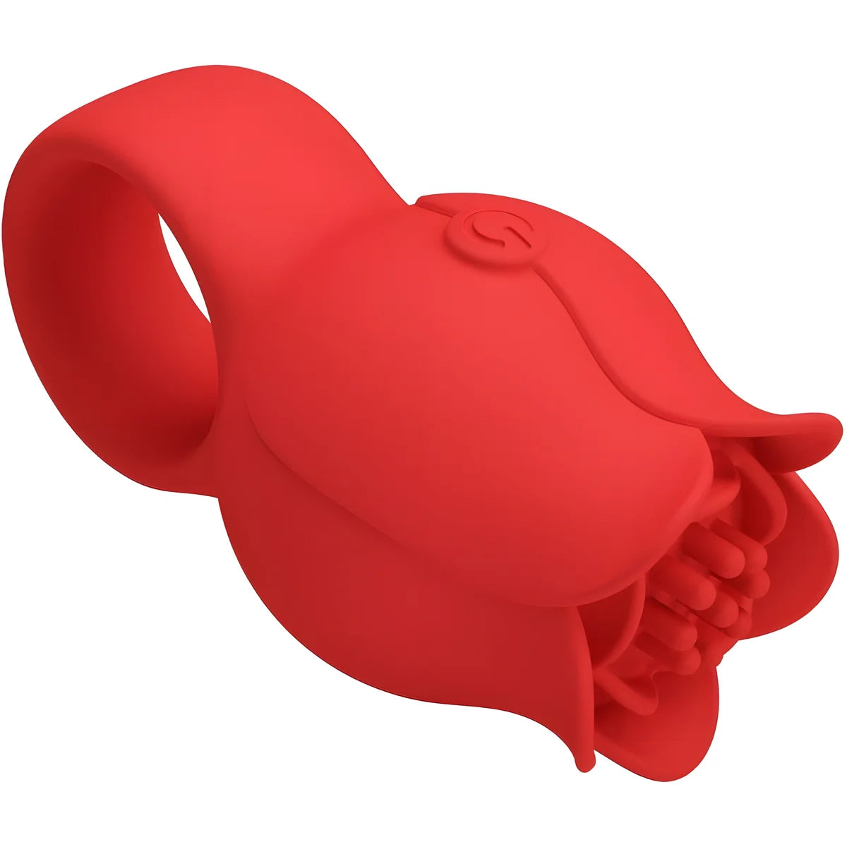 pretty love vibrateur de doigt en forme de jae rose 10 vibrations rouge