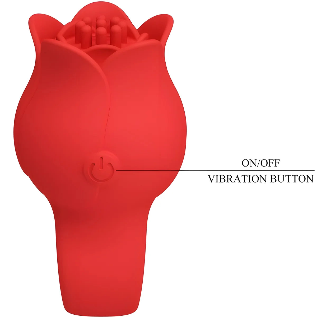 pretty love vibrateur de doigt en forme de jae rose 10 vibrations rouge