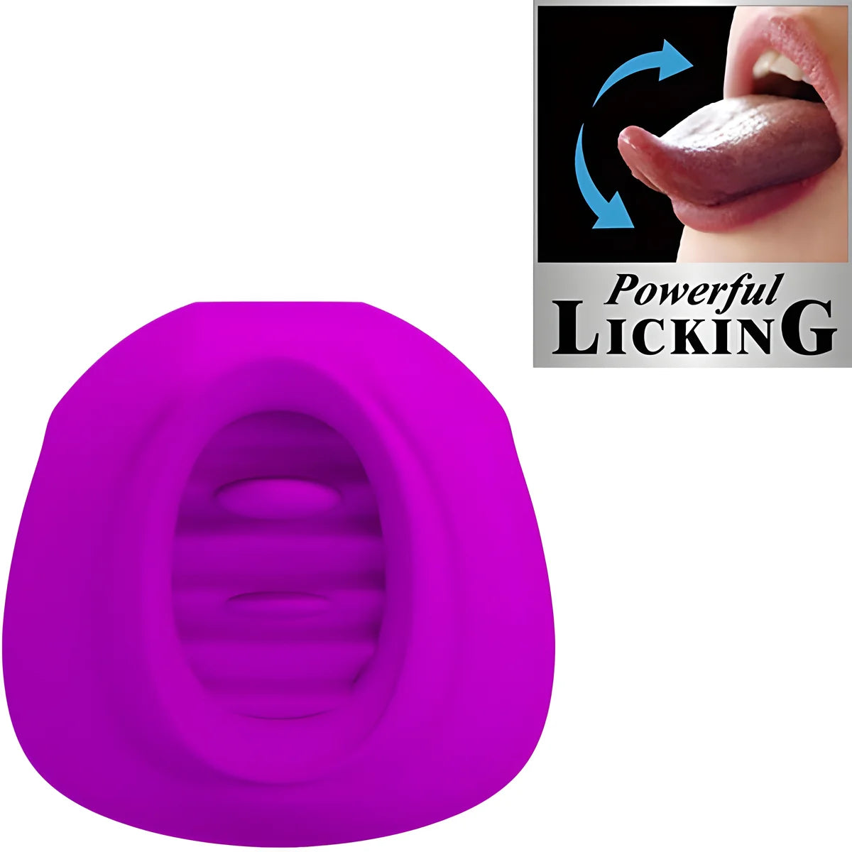 pretty love stimulateur de clitoris estelle tongue 12 vibrations violet