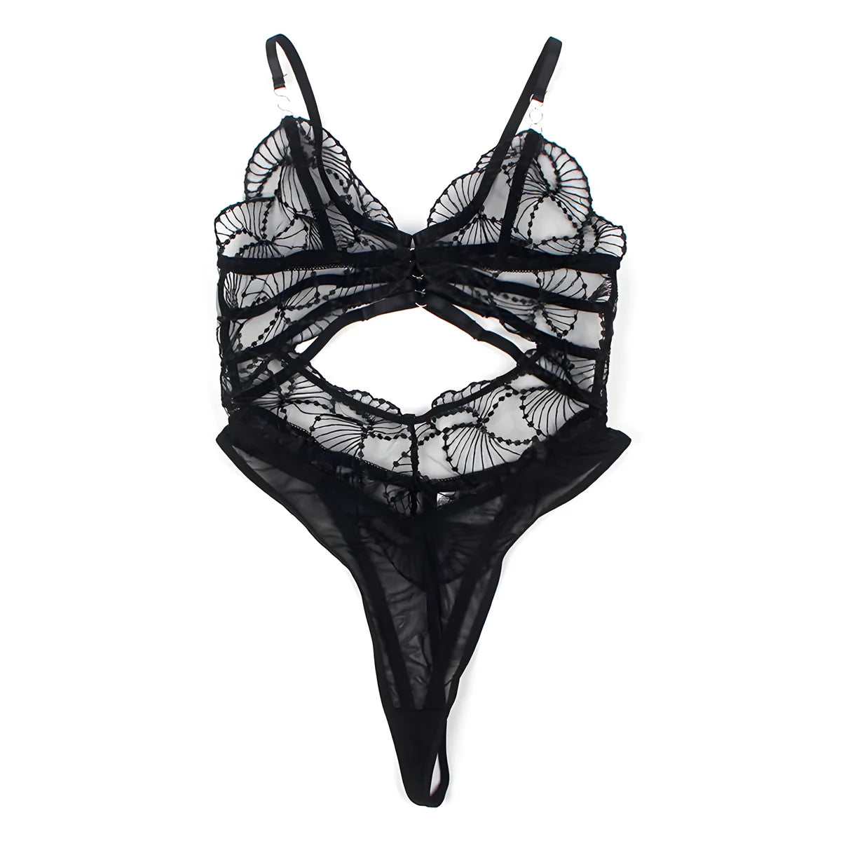 subblime 955229 body transparent avec dentelle creuse noir l xl
