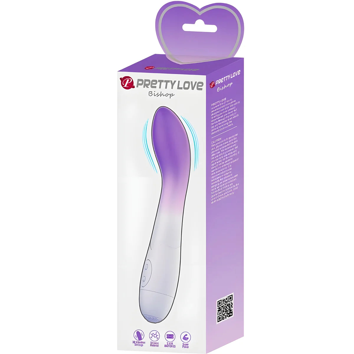 pretty love vibrateur point g bishop 30 vibrations violet