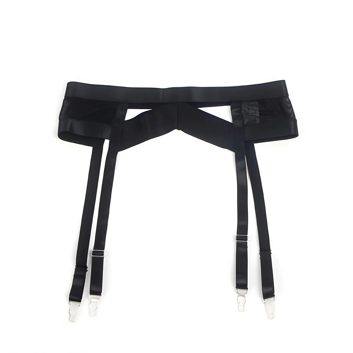 subblime 955243 ensemble soutien gorge bondage noir avec jarretelle l xl