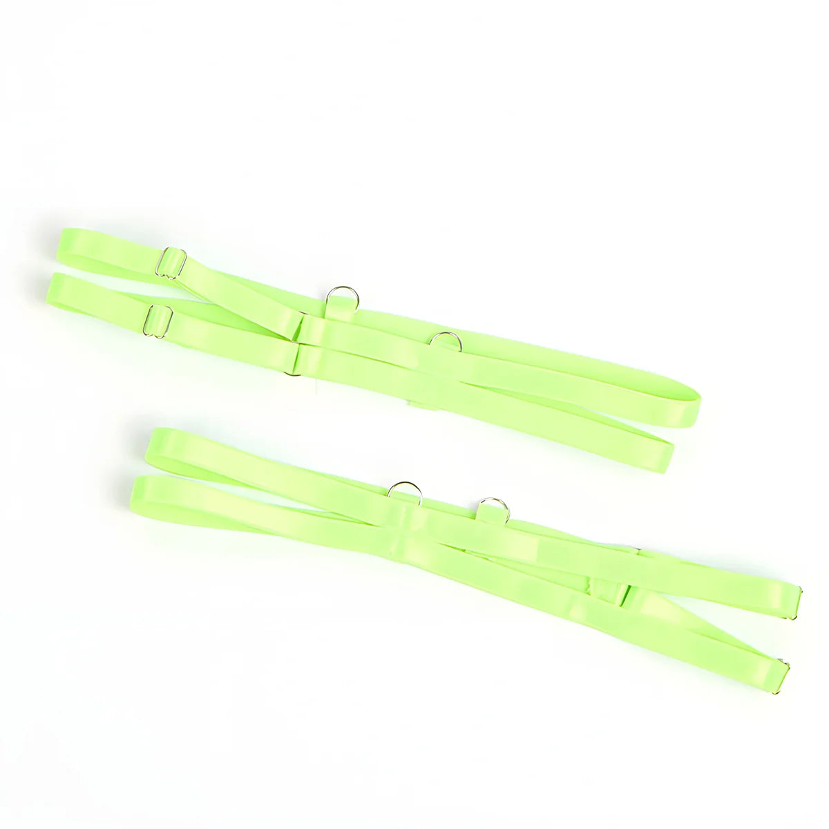 subblime 955328 ensemble soutien gorge avec lignes dentelle et jarretelle vert et bleu l xl