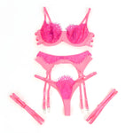 Ensemble lingerie Pink Eyelash Lace 2 pièces - Vignette | Adopt1toy
