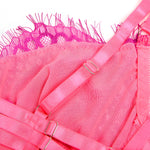 Ensemble lingerie Pink Eyelash Lace 2 pièces - Vignette | Adopt1toy