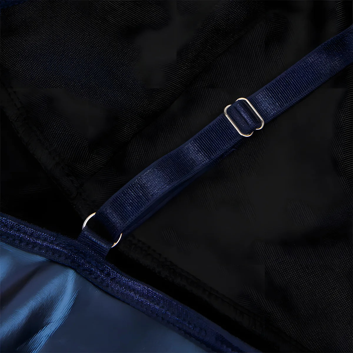 subblime 955427 robe a bretelles en cuir bleu l xl