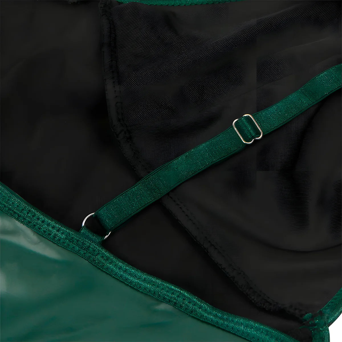 subblime 955434 robe a bretelles en cuir vert s m