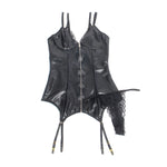 Body en dentelle et cuir Nova, audace sensuelle - Vignette | Adopt1toy