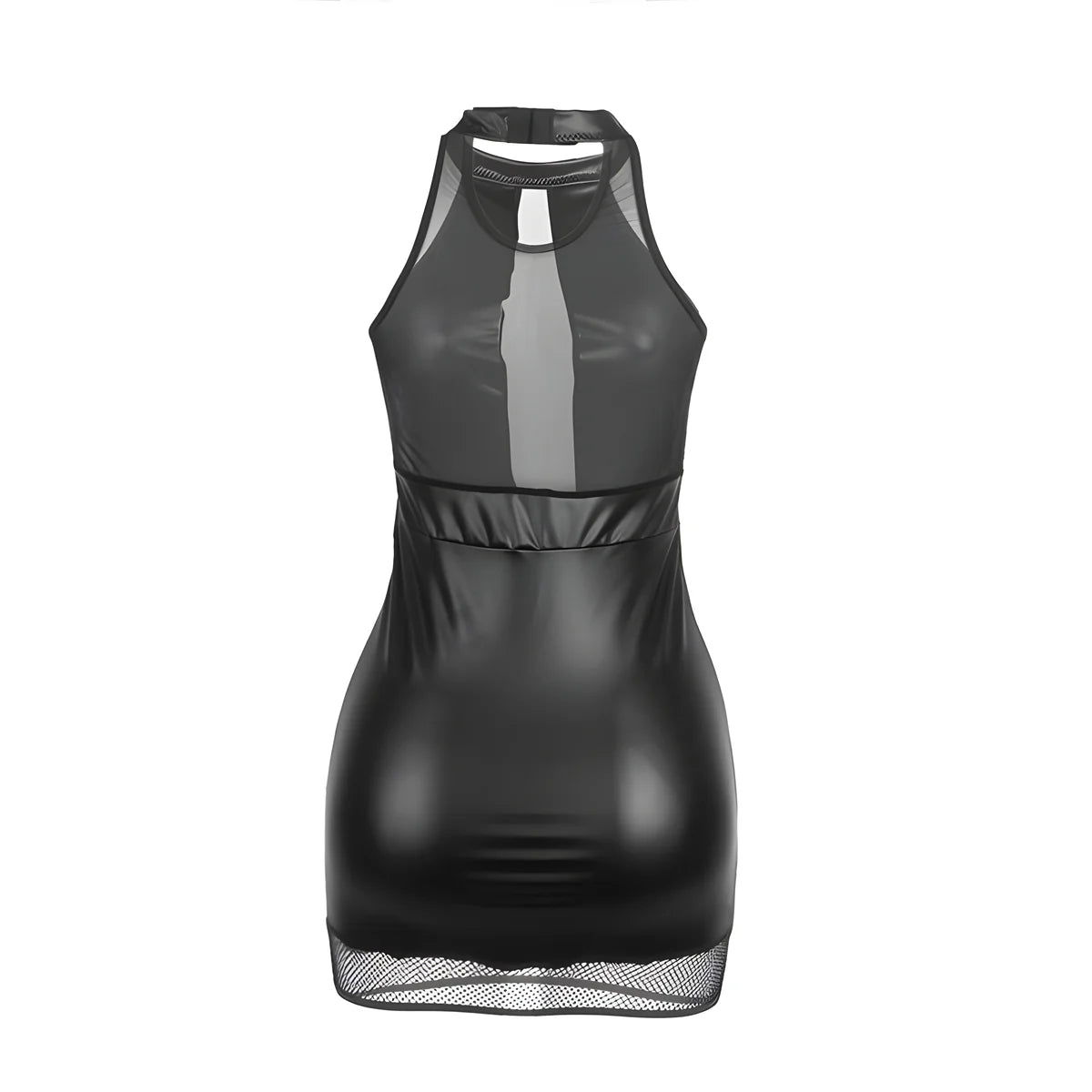 subblime 955472 robe dos nu avec transparences noire s m