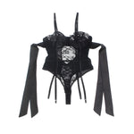 Body en dentelle noire modèle Subblime AVEC - Vignette | Adopt1toy