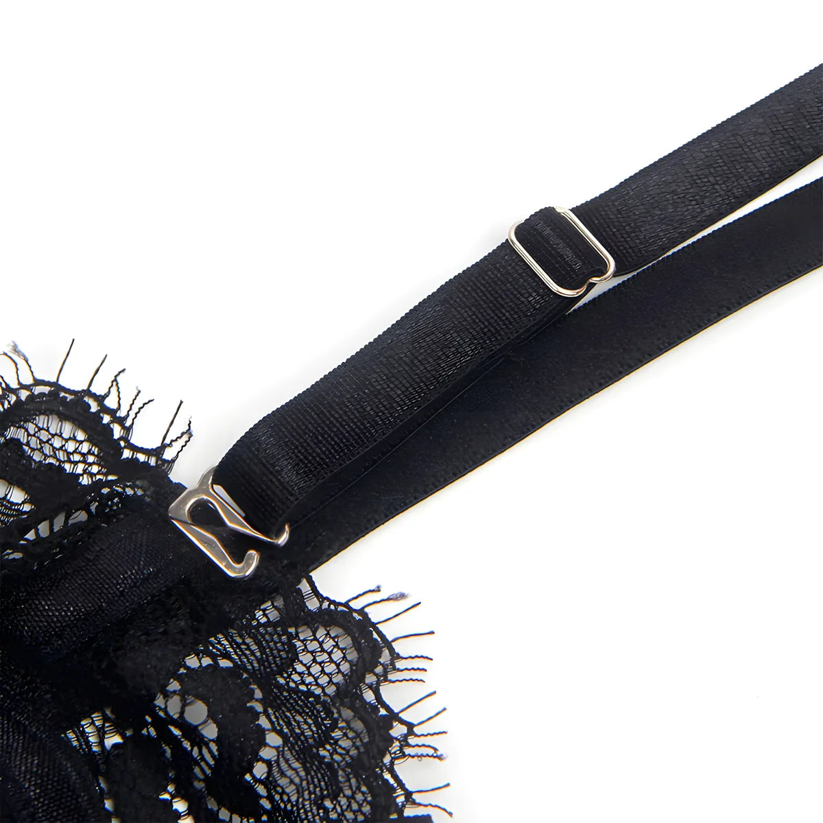 subblime 955496 body en dentelle avec noeuds et jarretelles noir s m