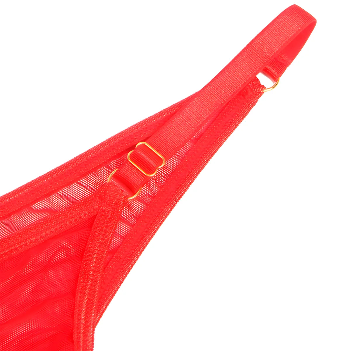 subblime 955519 ensemble soutien gorge avec chaines et coeur en maille rouge s m