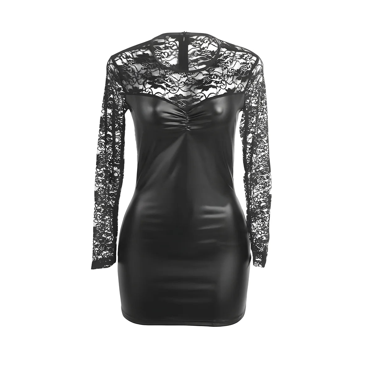 subblime 955595 robe a manches longues avec dentelle noire s m