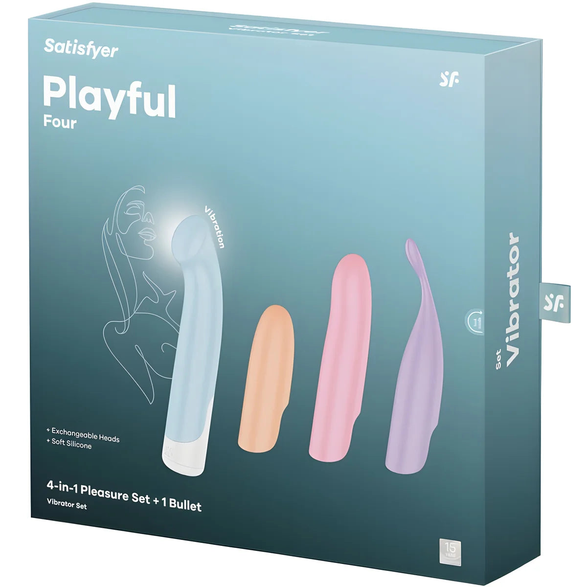 satisfyer vibrateur programme 12 vibrations g spot wave 4 gris fonce