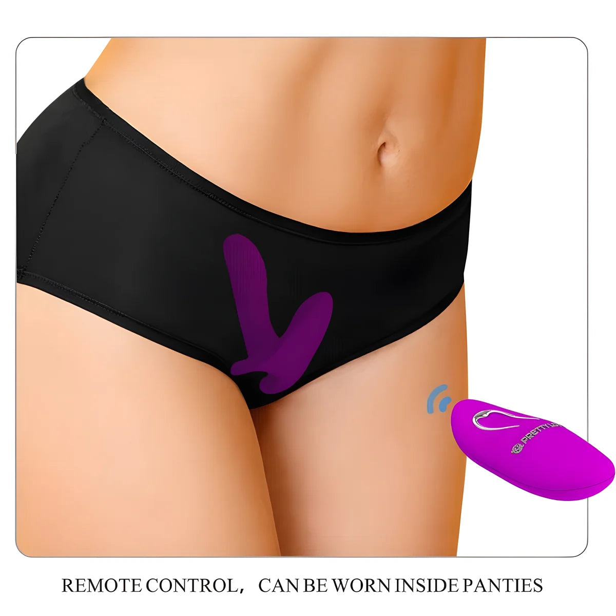pretty love masseur vibrateur 12 vibrations telecommande violet