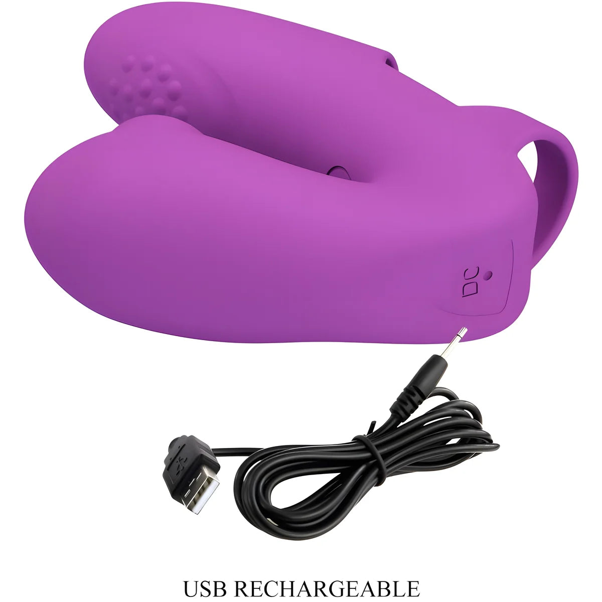 pretty love vibrateur de doigts athena avec stimulateur de clitoris violet