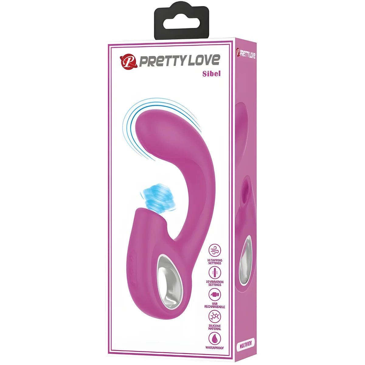 pretty love sibel vibrateur point g stimulateur clitoris sibel 10 vibrations violet