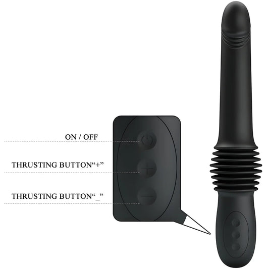 pretty love vibrateur pazuzu 3 modes de poussee noir