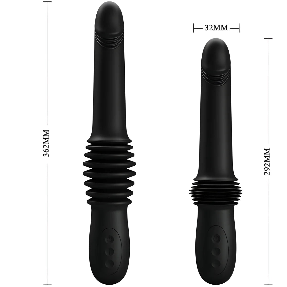 pretty love vibrateur pazuzu 3 modes de poussee noir