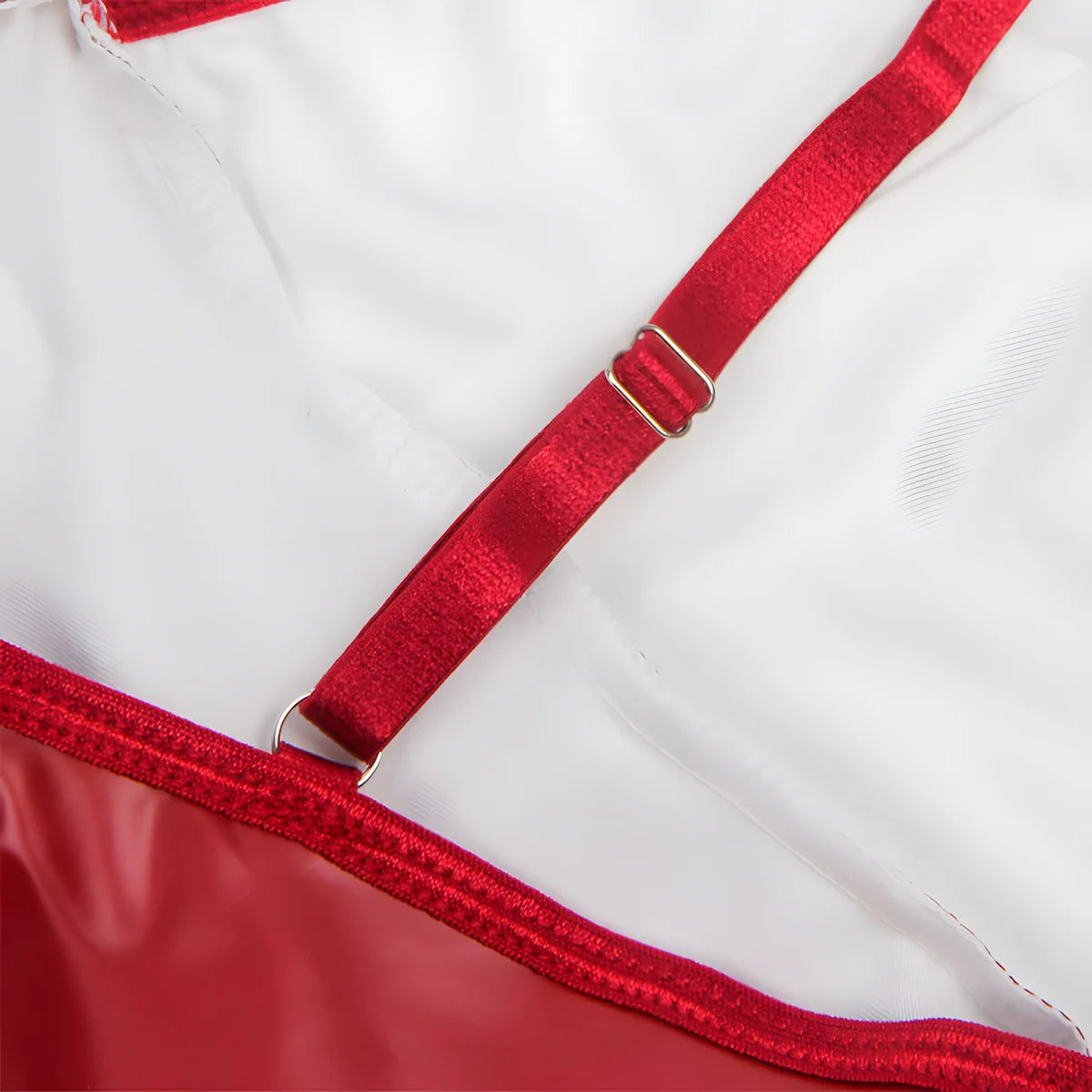 subblime 955397 robe a bretelles en cuir bordeaux s m