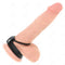 kink anneau penis en silicone 3 8 cm avec separateur de balles et sangle en cuir 22 x 1 5 cm