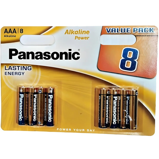 panasonic blister de pile aaa alcaline bronze lr03 8