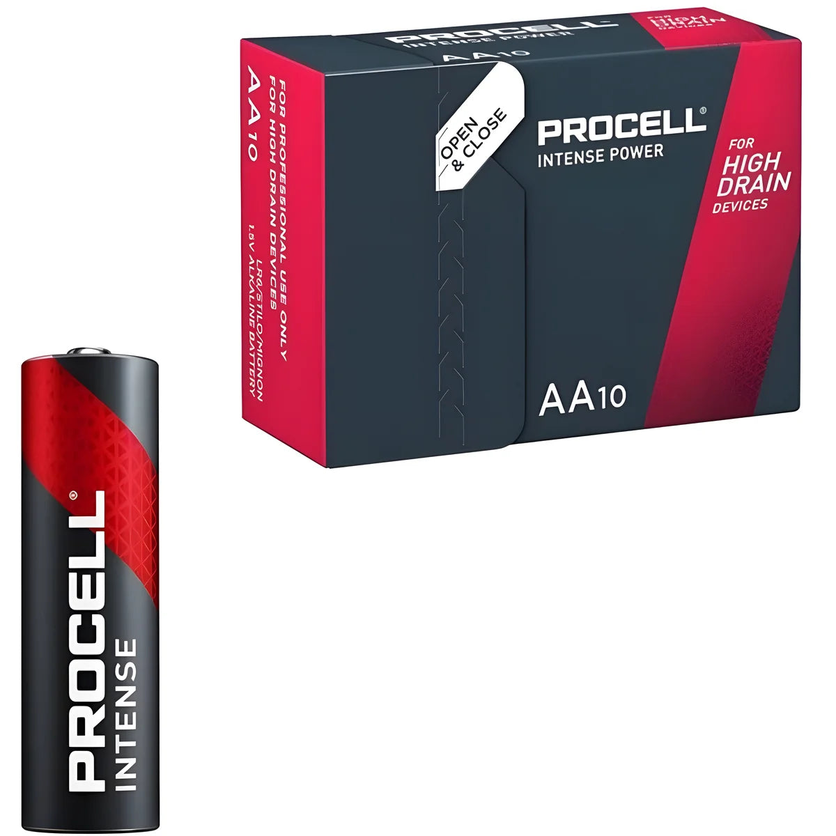 procell intense power alcaline lr6 aa 1 5v boite 10