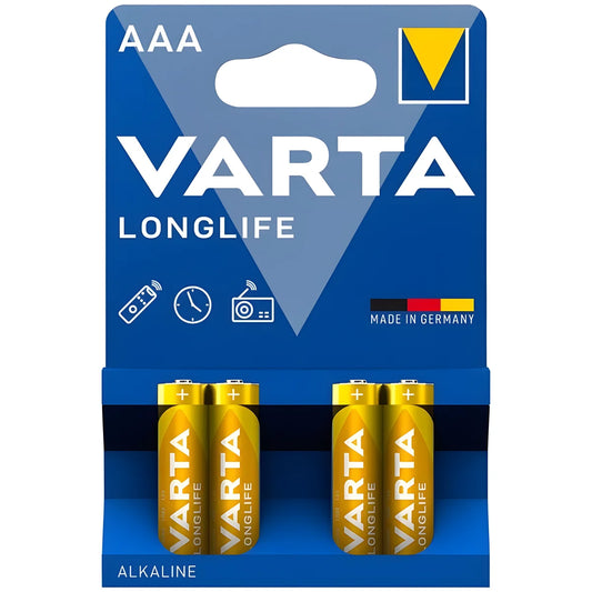 varta pile alcaline aaa longue duree lr03 blister 4