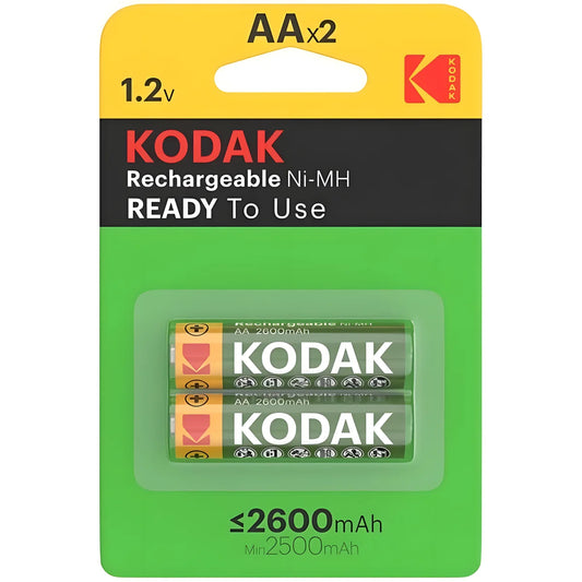 kodak blister de piles rechargeables hr6 aa 2600mah 2