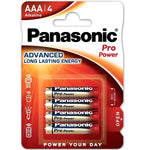PANASONIC - PILES ALCALINES PRO POWER AAA LR03 BLISTER*4 - Vignette | Adopt1toy