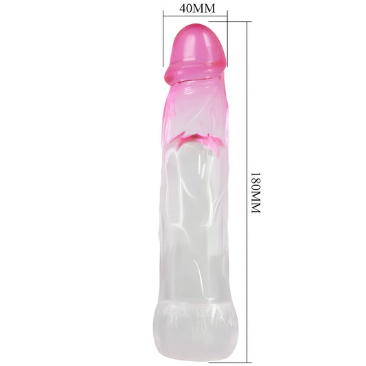 pretty love gaine dagrandissement realiste neron 6 cm pour penis rose