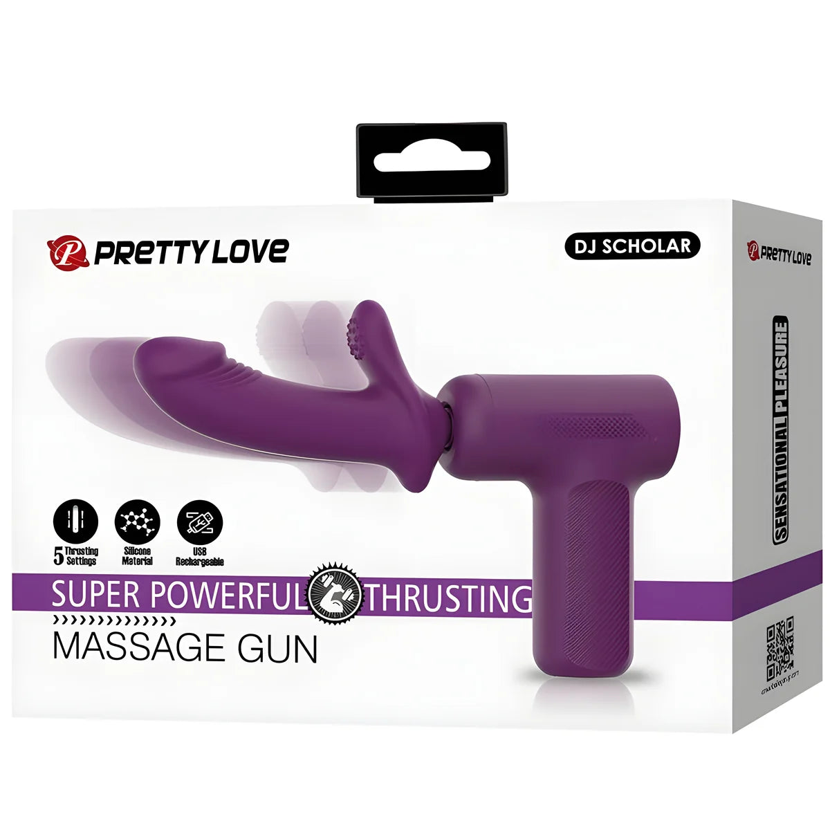 pretty love masseur dj scholar 5 reglages violet