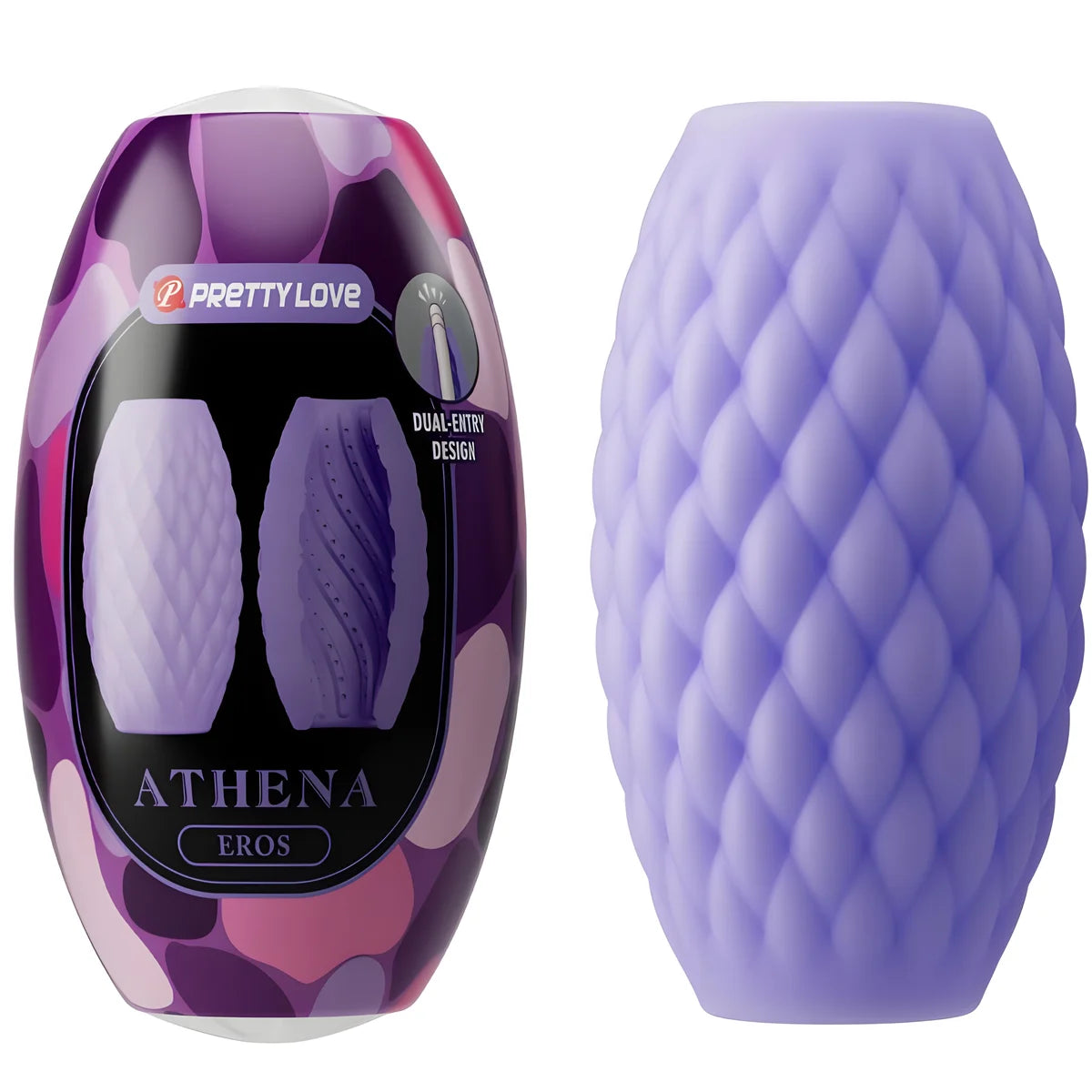 pretty love masturbateur pour homme en silicone athena eros violet
