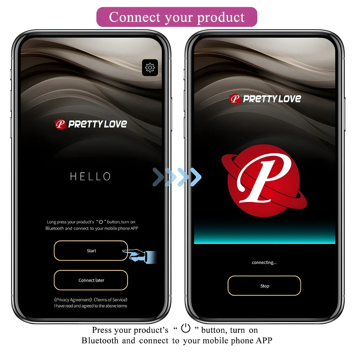 pretty love vibrateur controle par application leviathan violet