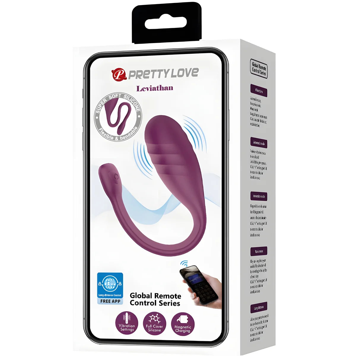 pretty love vibrateur controle par application leviathan violet