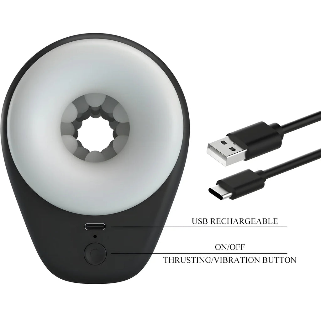 pretty love masturbateur pour homme dj girl avec vibration 5 reglages negro