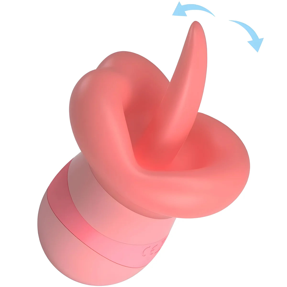 pretty love stimulateur de clitoris kylee tongue 10 vibrations rose nude