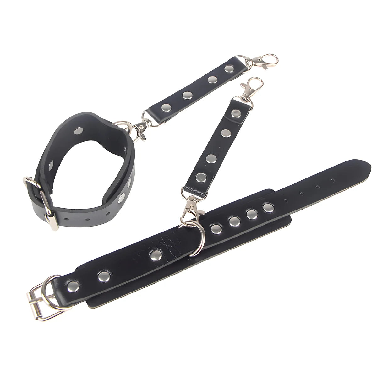 subblime 953690 menottes avec ceinture de bondage noire taille unique