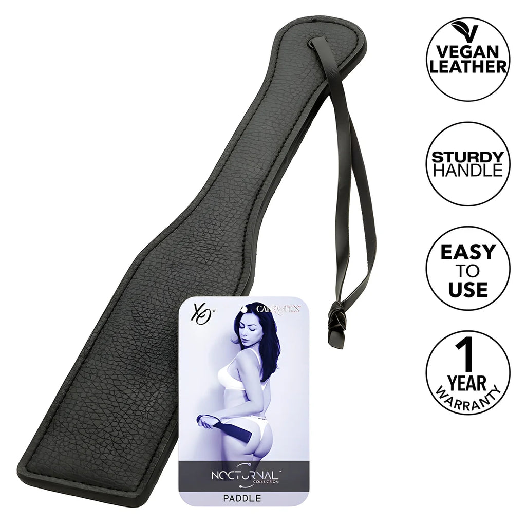 calexotics nocturnal paddle en cuir noir