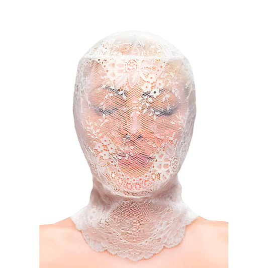 ns novelties fetish fashion cagoule en dentelle blanche