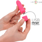 intense symone bullet vibrant rechargeable usb 8 vibrations rose 10 x 2 2 cm