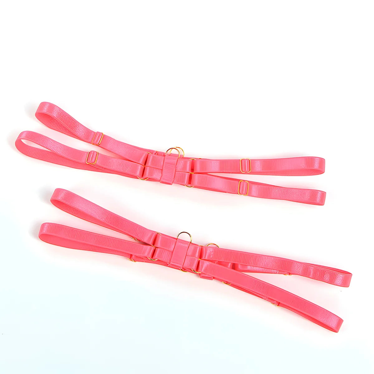 subblime 955298 ensemble soutien gorge avec collier et details de jambes rose fluorescent s m