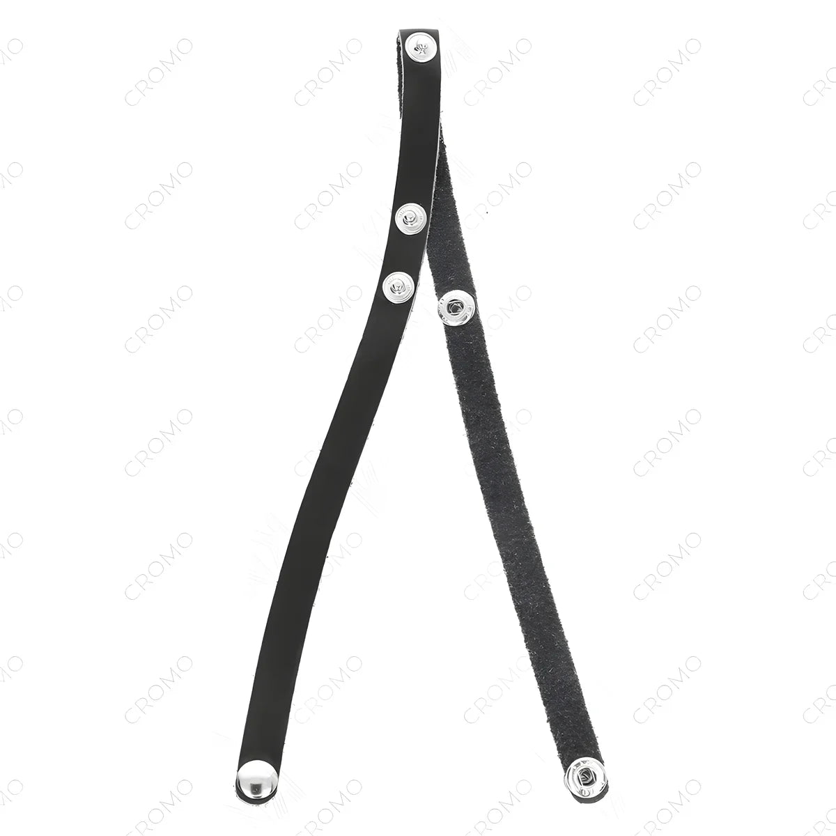 kink anneau penis en cuir avec fermeture a pression 39 x 1 cm